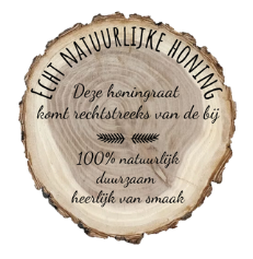 Communicatie naar de gast pure honing smaak
