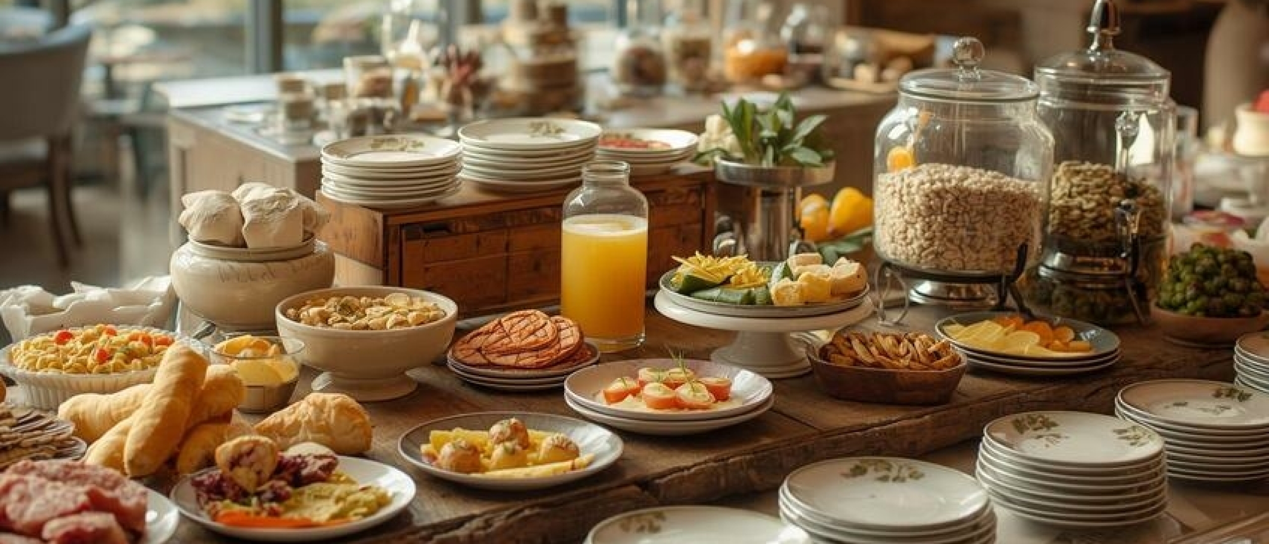 Duurzaam servies en presentatie bij ontbijtbuffetten