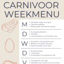 Carnivoor dieet weekmenu