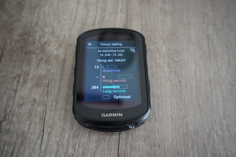 Focus Belasting Garmin Fietscomputer