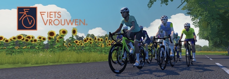 Fietsvrouwen Zwift Club Trainingen