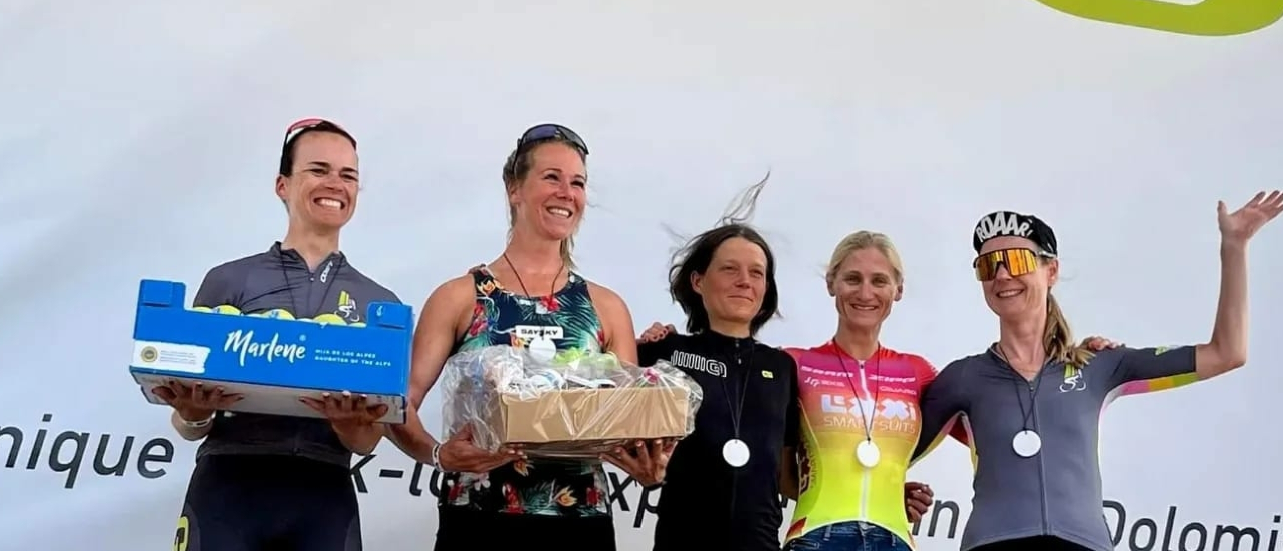 Claudia deed mee aan Giro delle Dolomiti voor Fietsvrouwen