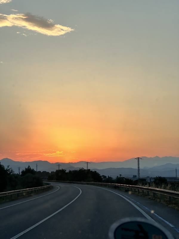 Zonsondergang naar B&B Can Jan