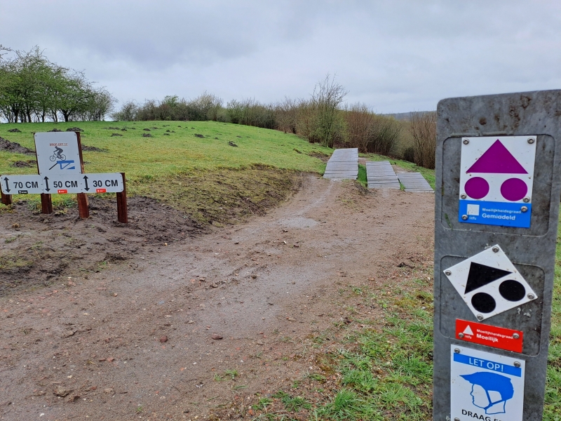 Kleurcodes mountainbikeroutes Achterhoek