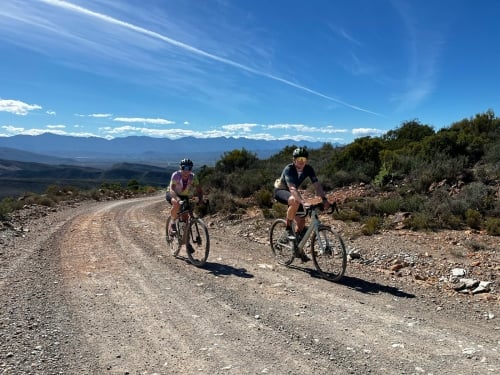 Marieke tijdens Cape Cross Gravel Africa
