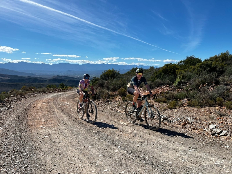 Marieke tijdens Cape Cross Gravel Africa