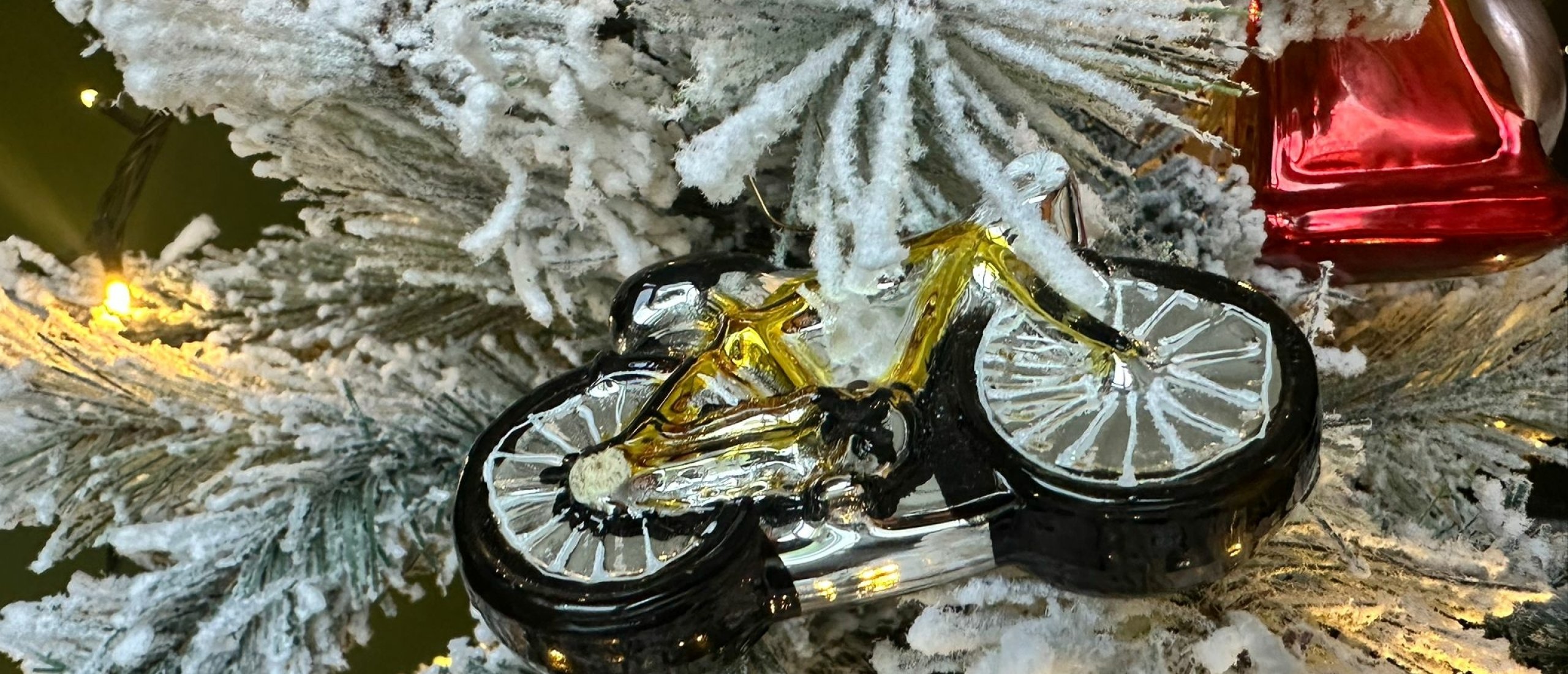 Kerstboom fiets