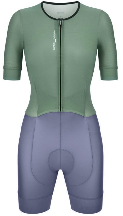 Santini Leaf Racebody Dames 5T774LIMGLEAF - acqua