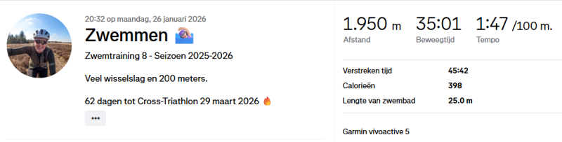 zwemmen training