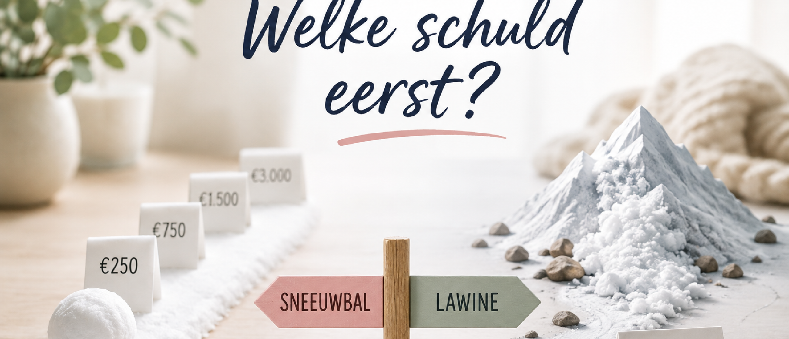 Welke schuld los je eerst af: de kleinste of die met de hoogste rente?