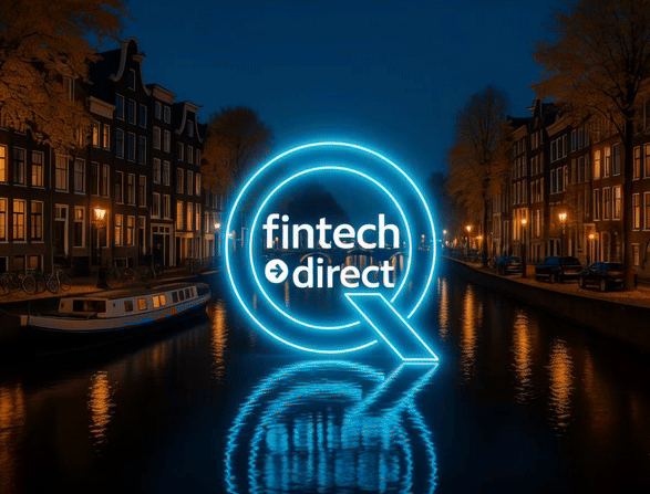 A transition naar Q Questions animation to answer for FAQ Fintech Direct