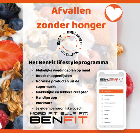 Afvallen zonder honger met een app