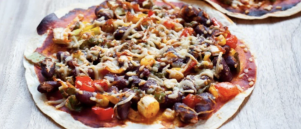 Recept: Vegetarische Mexicaanse tortilla pizza