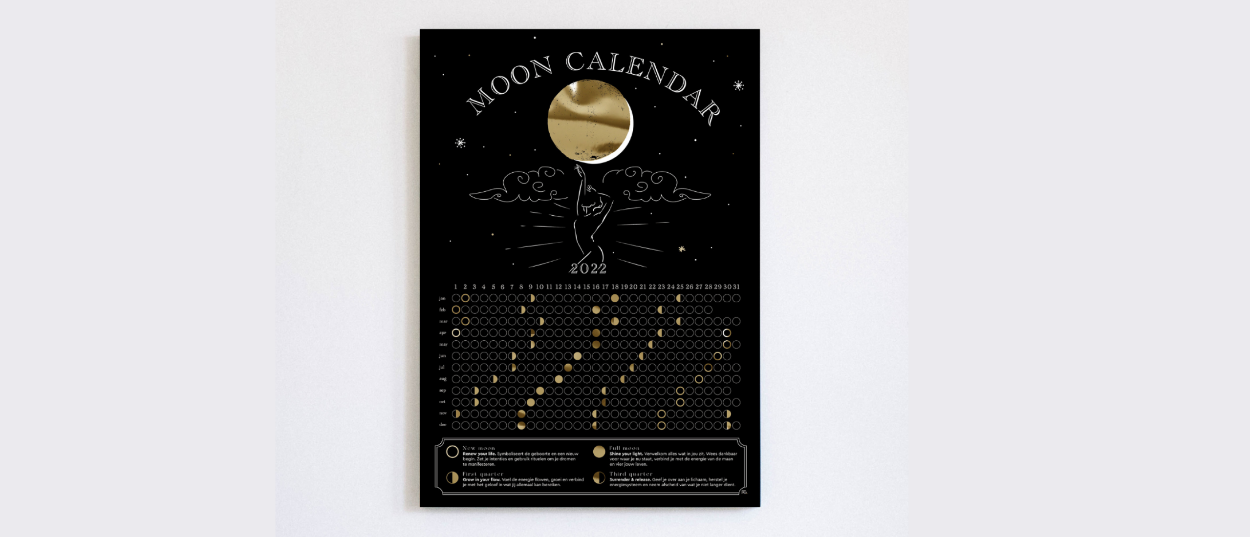 Nieuw in de shop! Onze Moon Calendar 2022