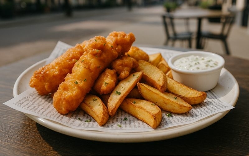 Gezonde fish en chips