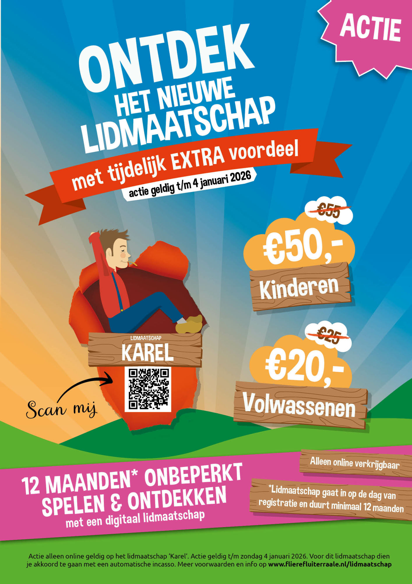 Ga voor een lidmaatschap Karel en speel 12 maanden onbeperkt