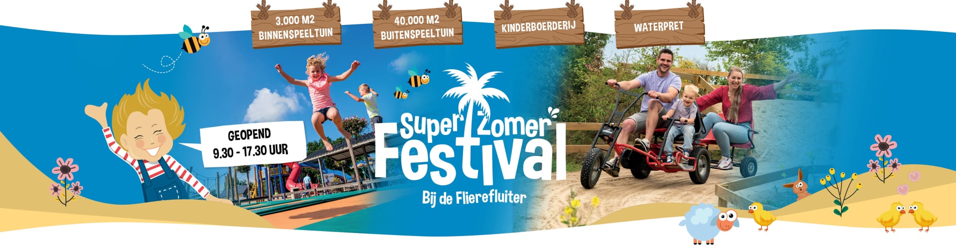 Vier het SuperZOmer Festival in Raalte bij het speelpark