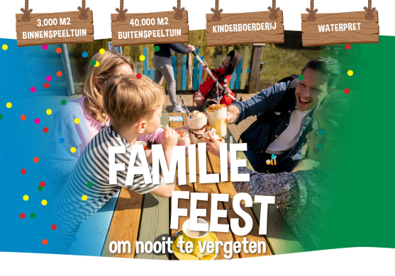 Jouw familiefeest wordt onvergetelijk bij speelpark de Flierefluiter Samenzijn met je familie kan bij Speelpark de Flierefluiter in Overijssel