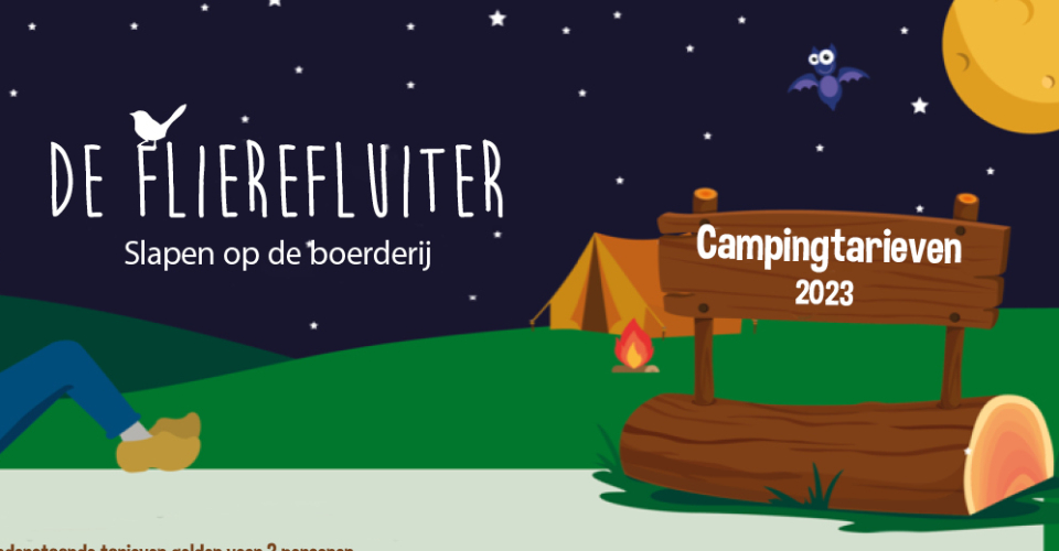 Tarieven camping de Flierefluiter