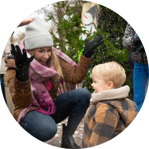 Ook voor de allerkleinsten de grootste pret in de sneeuw