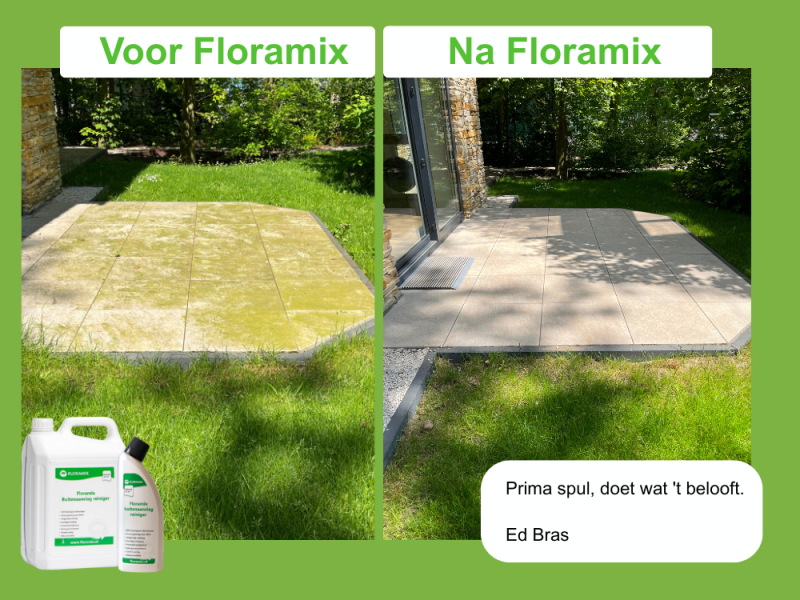 Groene aanslag verwijderen met chloor mag niet