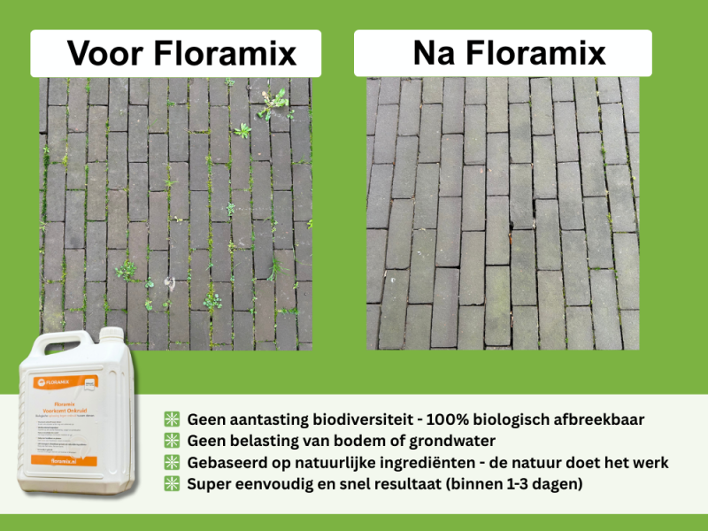 Onkruid verwijderen tussen planten biologisch