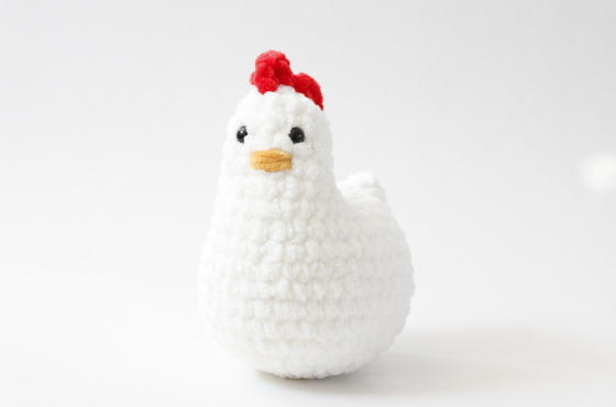 Cute chicken crochet plush pattern farm animal amigurumi