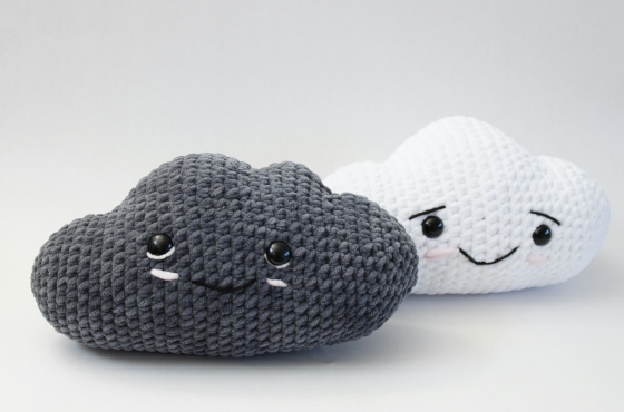 cute cloud crochet plush pattern kawaii weather amigurumi
