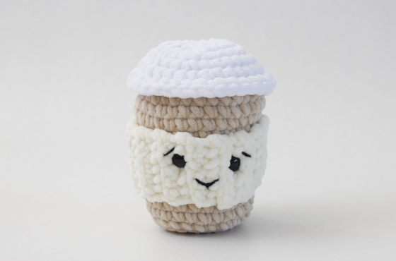 cute coffee to go crochet plush pattern kawaii drink amigurumi