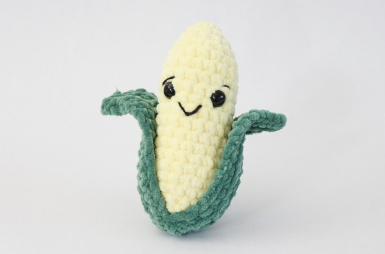 corn crochet plush pattern autumn vegetable amigurumi