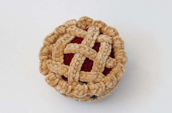 cute lattice fruit pie crochet plush pattern dessert amigurumi