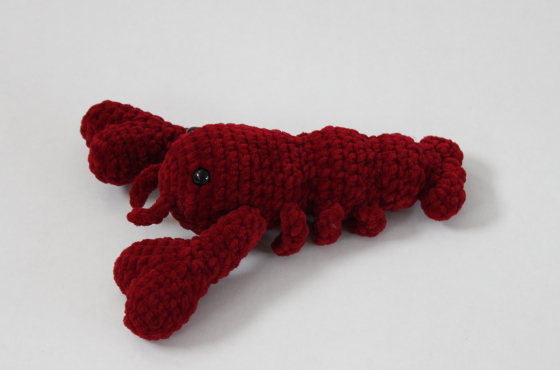 cute lobster with heart crochet plush pattern Valentine amigurumi