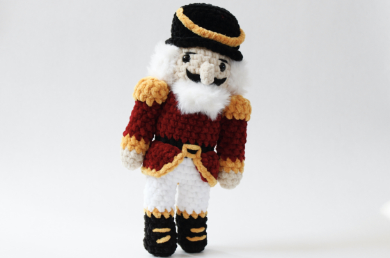 nutcracker crochet plush pattern Christmas amigurumi toy