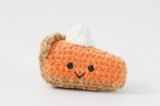 cute pie slice crochet plush pattern dessert amigurumi toy