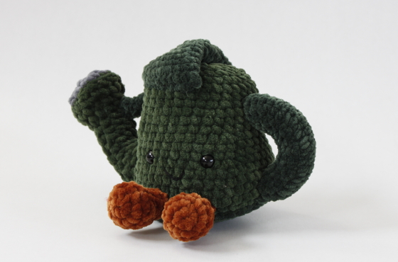 cute watering can crochet plush pattern kawaii garden amigurumi