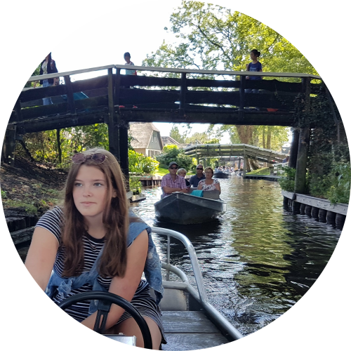 Boat trip on canals at Giethoorn Holland