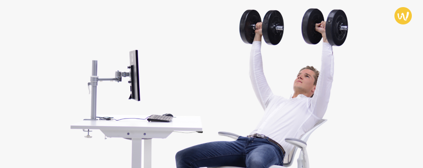 5 goede oefeningen die je kunt doen tijdens het werken aan je bureau