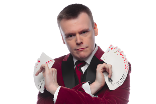 Tafelgoochelaar inhuren voor walkaround entertainment op je feest of evenement Tafelgoochelaar inhuren voor walkaround entertainment op je feest of evenement