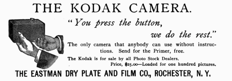 Kodak ad. Advertentie voor Kodak