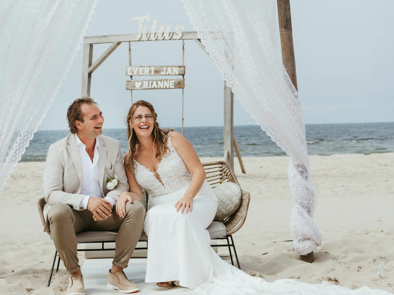 Bruiloftfotografie - Fotografie Debbie - Barneveld - strand