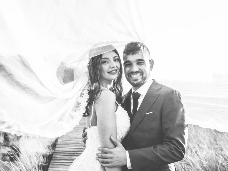 Bruiloftfotografie - Fotografie Debbie - Barneveld - zwart wit