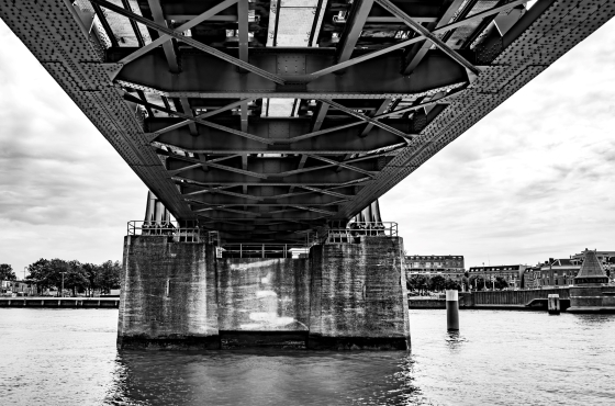Spoorbrug in Rotterdam
