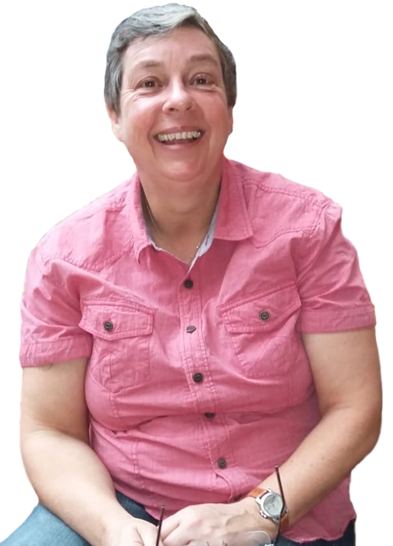 Portret van Marion de Vos, vrijwilligerscoördinator bij Foxtaal taalschool in Den Haag