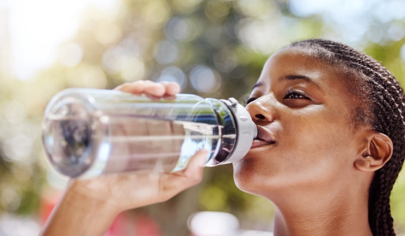 om te reinigen moet je water drinken