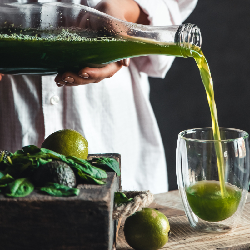 lentedetox met zelfgemaakte sappen