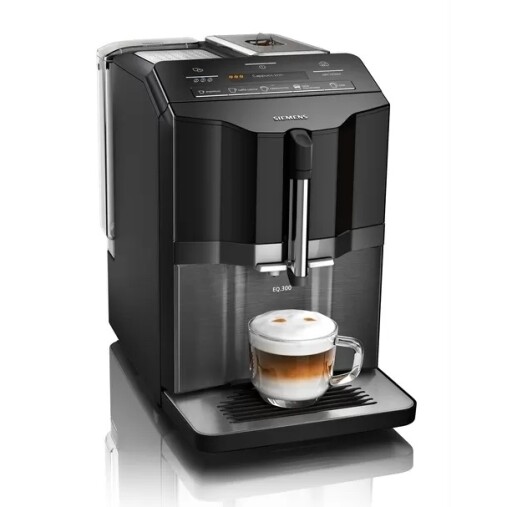 Siemens machine à café EQ.300 Inox foncé, noir lustré TI355209RW