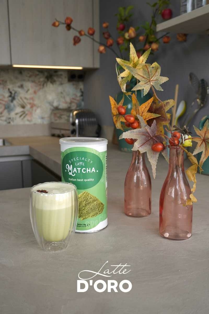 Pistache latte van Latte D'Oro