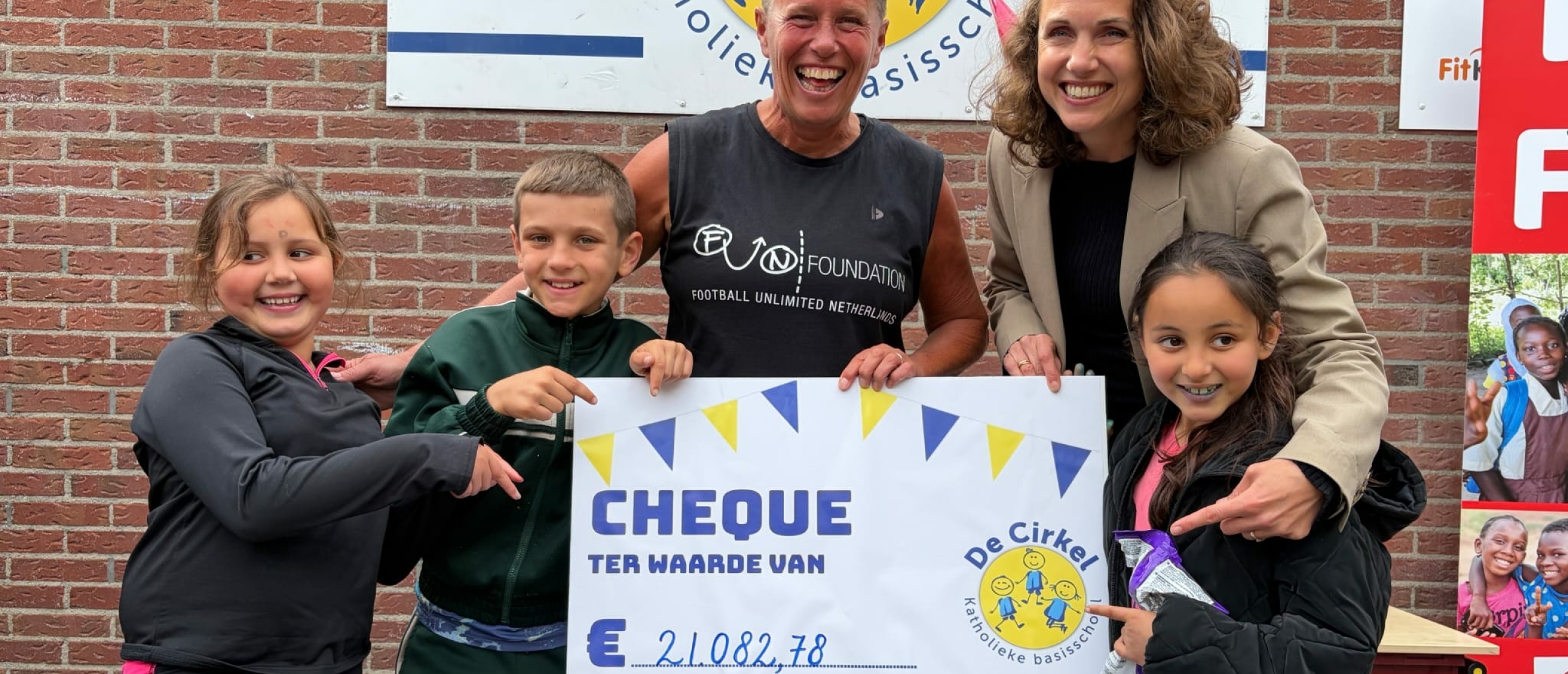 Basisschool De Cirkel haalt waanzinnig bedrag op voor FUN