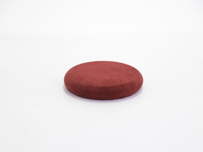 Rood zitkussen tegen rugklachten