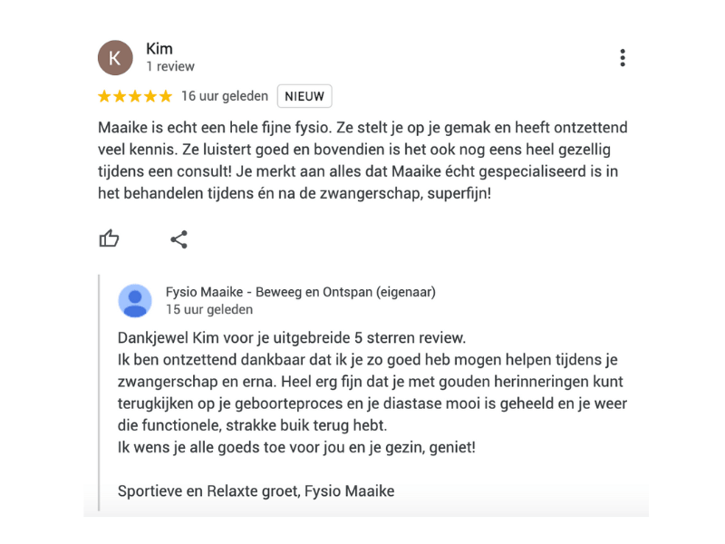 review vrouw diastase zwangerschap fit